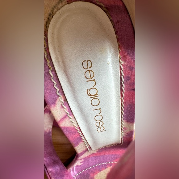 Sergio Rossi Heels Pink Purple White 37 7 - Picture 7 of 11